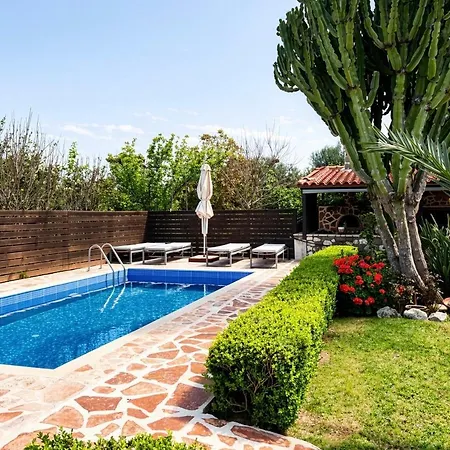 Elysian Private Pool & Garden View * Antimachia